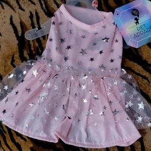 Pet Dress Dog or Cat Pink w/ stars xs  ea. New w/ Tag!